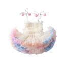 女の子 女児 プリンセスドレス お姫様ドレス 新作 チュチュスカート 肩紐付き キャミソール ボリューム ふわふわ パニエ 子供 キッズ ベビー 赤ちゃん ティアード フリル ワンピース ドレス