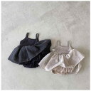 夏物 夏用 サマー 女の子 女児 ベビー 赤ちゃん 乳幼児 綿 コットン ワンピース風 ベストデザイン スカート一体型 ロンパース カバーオール ボディスーツ つなぎ服