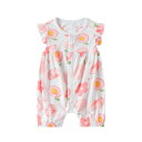新生児 乳幼児 赤ちゃん ベビー 女の子 女児 夏物 夏用 薄手 半袖 ロンパース カバーオール ボディスーツ 外出着 かわいい