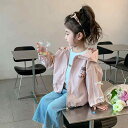 女の子 ベビー キッズ 子供服 こども服 春物 春服 春 秋 春秋用 アウター 上着 ジャケット ブルゾン パーカー ウインドブレーカー マウンテンパーカー 新作 おしゃれ オシャレ 上品な バイカラー 配色 切り替え ナタ モチーフ デザイン