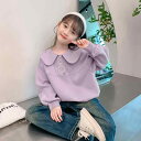 女の子 女児 子供服 キッズ ジュニア 春秋 秋冬 新作 おしゃれ 可愛い スクール風 学生風 制服風 裏起毛 暖かい あったか スウェット トレーナー トップス カットソー 上着 秋物 冬物 衣類