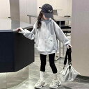 女の子 ガールズ 女児 ジュニア 子供服 春 秋 春物 秋物 おしゃれ オシャレ トレンディ ゆったり ルーズ フード付き フーディー パーカー スウェット トレーナー カーディガン ジャケット アウター トップス