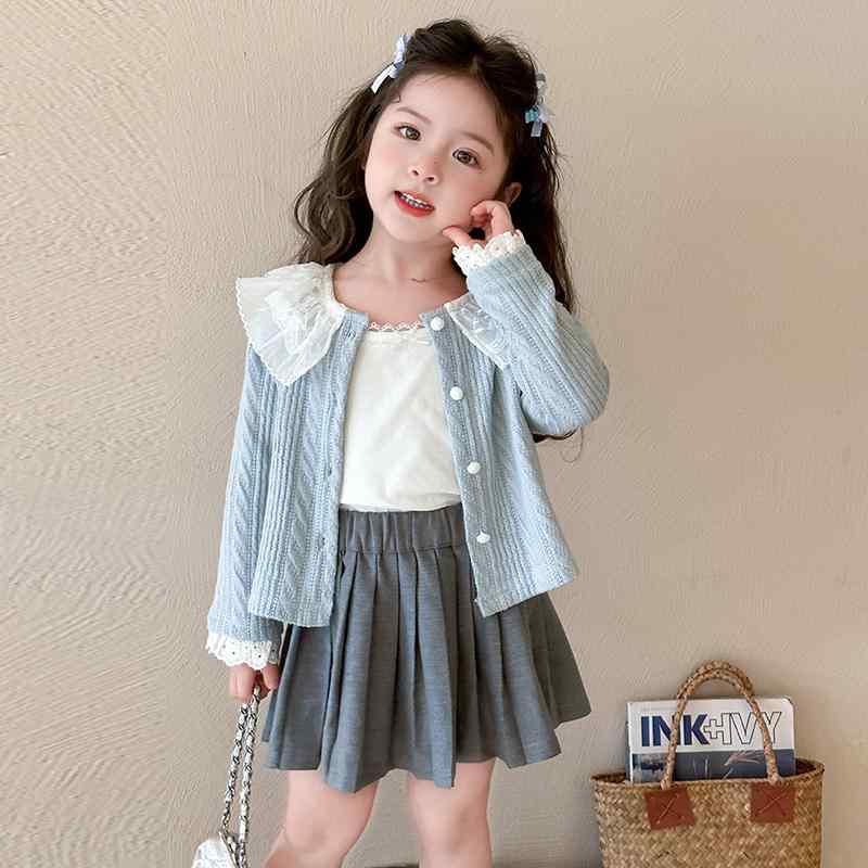 女児 ガール 女の子 子供 児童 春物 春服 春秋物 新作 おしゃれ トレンディ ファッショナブル 韓国風 ..