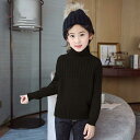 女の子 ガールズ 子ども キッズ ジュニア 冬物 裏起毛 裏フリース 厚手 肉厚 暖か 温かい あったか 防寒 タートルネック ハイネック セーター ニット インナー トップス 普段着 外出着 カシミヤ風