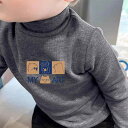 秋冬 子供 ベビー キッズ デロン 長袖 Tシャツ インナーシャツ 肌着 モックネック ハイネック 男の子 女の子 男女兼用 ユニセックス 保温 あったか 暖かい トップス シャツ