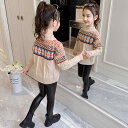 秋冬新作 新型 女の子 女児 ガールズ 子供 児童 キッズ ジュニア 年長児向け 冬物 冬服 防寒 保温 あったか 暖かい 長袖 プルオーバー セーター ニット トップス 上着