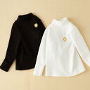 男女兼用 子供 ベビー キッズ 純綿 コットン 長袖 Tシャツ カットソー トップス インナー アンダーシャツ 肌着 秋冬 ハイネック モックネック タートルネック 裏起毛 フリース 保温 暖かい あったか