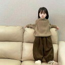 秋冬 裏起毛 コーデュロイ かぼちゃパンツ ジョガーパンツ セーターセット 女の子 男の子 ベビー キッズ子供服 おしゃれな長ズボン トップス