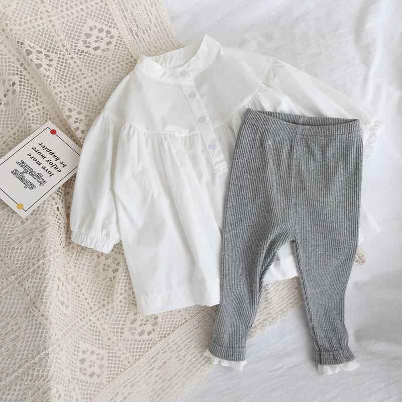 女の子 ベビー 赤ちゃん 幼児 秋物 春物 春秋物 秋冬 シャツワンピース ブラウスワンピース ドールブラウス パフスリーブ おしゃれ 可愛い 韓国風 ワンピース ドレス