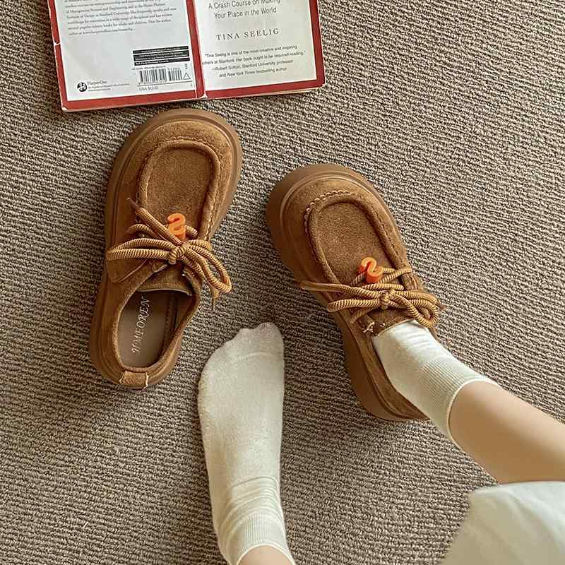 厚底ビルケン風ローファー レディース 女性用 婦人靴 秋物 季節限定 超ソフト 柔らかい履き心地 お洒落なファッション スタイリッシュ カジュアルシューズ スカートコーデに最適