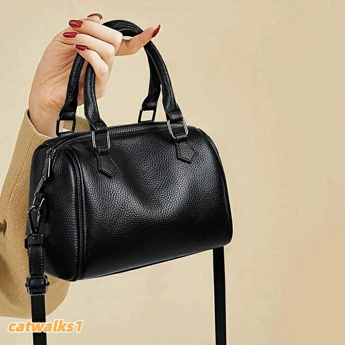 本革 ボストンバッグ レディース ハンドバッグ レザーバッグ 2way ショルダーバッグ 手提げ 斜め掛け 肩掛け 大人 軽い 軽量 通勤バッグ