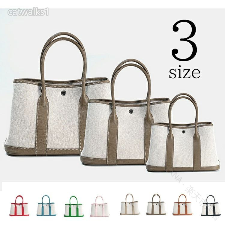 レディース ハンドバッグ ポーチ 付き 2way キャンバス 帆布 本革 本牛革 レザー S M L サイズ 小さめ 大きい 肩掛け 斜め掛け 自立 おしゃれ シンプル 定番 風 パーティー ガーデン