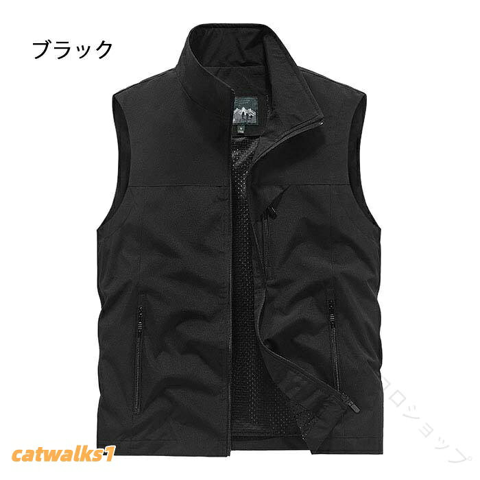 フィッシングベスト 全7色 メンズ メッシュ素材 多機能ポケット付き 軽量 通気性抜群 春夏用 アウトドア 作業着 撮影ベスト お釣りベスト 登山 キャンプ 男性 M〜6XL 大きいサイズ 渓流 catwalks1-10540982 Catwalks 1 楽天市場店 サンプル画像3