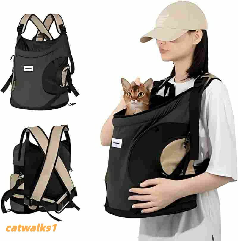 前抱きペット リュック 犬用 猫 キャリーバッグ 犬 抱っこ紐 スリング 肩掛け 底板...