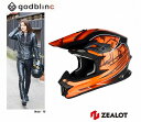 楽天6wheels LIFE【新商品】　ZEALOT ジーロット オフロードヘルメット カーボン フルフェイス MadJumper2 マッドジャンパー2 CARBON HYBRID STD GRAPHIC ORANGE グラフィックオレンジ S M L XL XXL godblinc ゴッドブリンク バイク用ヘルメット バイク用品 オートバイ用品 バイク MJC0017