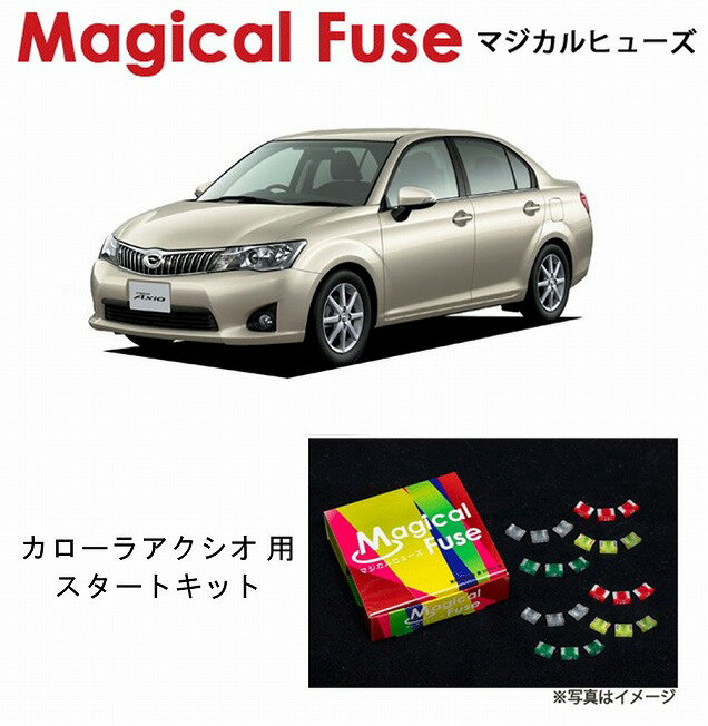 【国内正規販売店・送料無料】　マジカルヒューズ　スタートキット　トヨタ カローラアクシオ　NZE161　HID　MFT558　15個