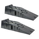 プラスチックスロープ 2個セット TRD2005-2 ジャッキアップ タイヤ交換 スロープ 整備 工具 ガレージ用品