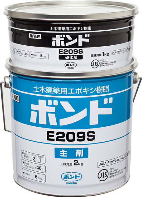 エポキシ | コニシボンド E209 6kg×3セット 高粘度(グリス状) SS・S・W