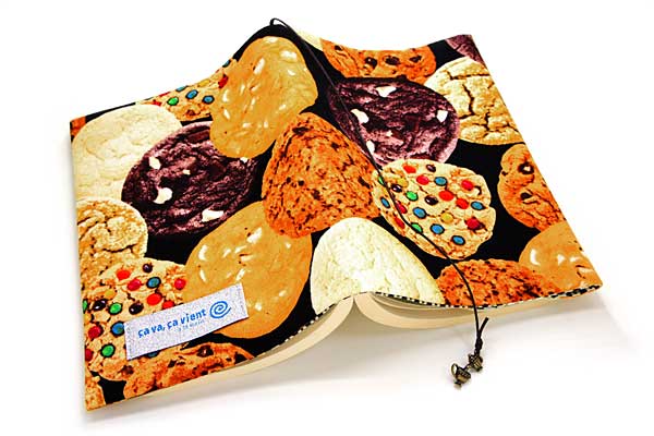 ブックカバー ベターハーフ クッキー 布製 ポップ 文庫本サイズ