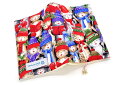 ブックカバー メリークリスニャス 布製 ポップ 文庫本サイズ