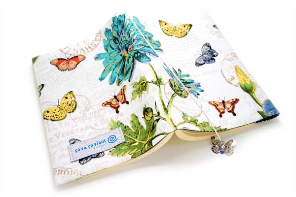 ブックカバー 夢幻蝶々 布製 ヴァカンス 文庫本サイズ