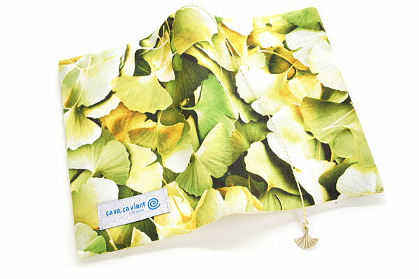 ブックカバー 黄色の絨毯 布製 ヴァカンス 文庫本サイズ