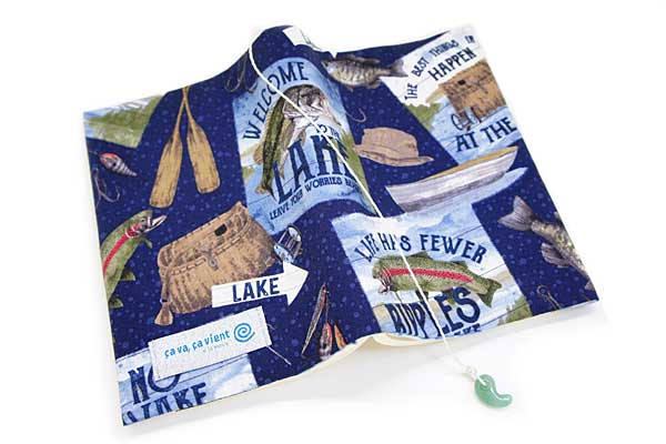 ブックカバー Bass旅 布製 ヴァカンス 文庫本サイズ