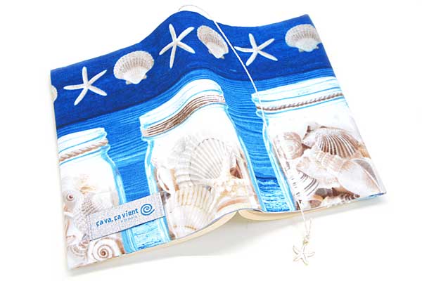 ブックカバー 夏土産 布製 ヴァカンス 文庫本サイズ