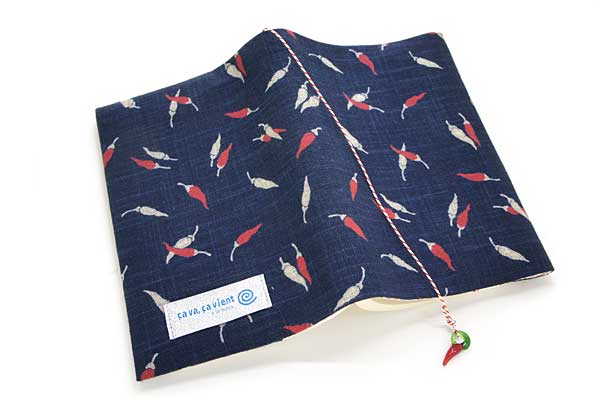 ブックカバー サンタナ・エフェクト 布製 和柄 文庫本サイズ