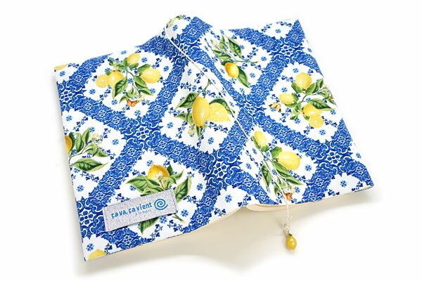 ブックカバー 檸檬シトロン 布製 カジュアル 文庫本サイズ