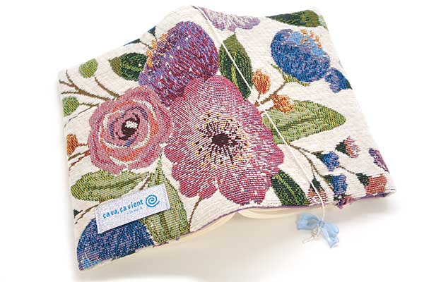 ブックカバー 傷つかぬ花 flower 布製 フラワー 文庫本サイズ