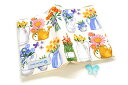 ブックカバー 生とし活けるもの flower 布製 フラワー 文庫本サイズ