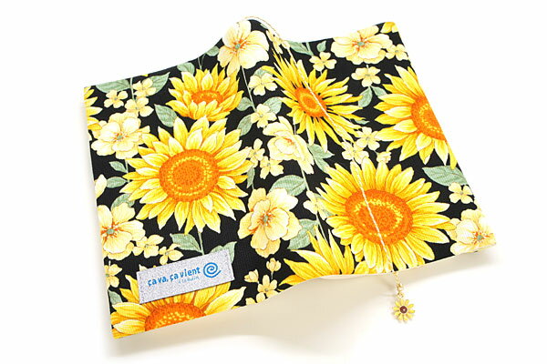 ブックカバー 架空大輪 flower 布製 フラワー 文庫本サイズ