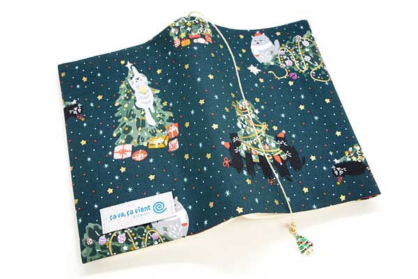 ブックカバー 飾り灯ともりて煌やか 布製 ポップ 文庫本サイズ