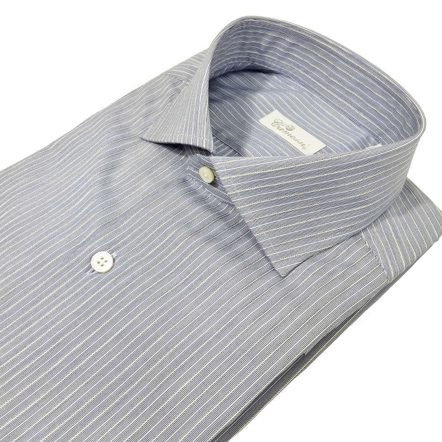 【セール50】CAMESSI(カメッシ) Made in INDIA 高品質メンズシャツ カッタウエーカラー CA121004-88 ブ..