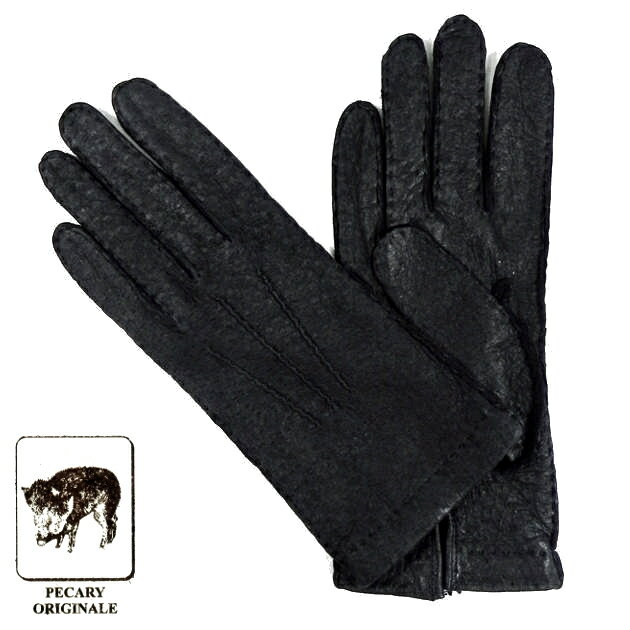 楽天cavalleria 楽天市場店【定番】MEROLA GLOVES（メローラ） イタリア製 ペッカリー 手袋 メンズ ME001-80 ネイビー Peccary Gloves ハンドメイド ローマ 映画衣装