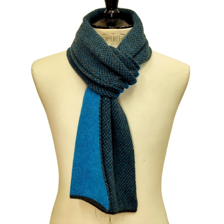 【新色入荷】RIVIERA（リヴィエラ）イタリア製 ティペット マフラーカシミヤ100% RI529002-34 グレーの..