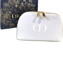 ディオール DIOR　ディオール ホリデー オファー ポーチのみ　ホワイト　限定　dior-gift-2022-1-wh　コスメ ギフト コフレ【新品/未使用/正規品】【売れ筋】