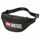 ディーゼル ボディバッグ メンズ ディーゼル DIESEL X09554 P5480 T8013 ロゴプリント ベルトバッグ ウエストバッグ ボディバッグ ブラック メンズ RINKE BELTBAG【r】【新品/未使用/正規品】