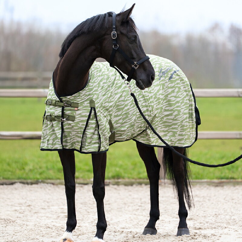 カバロ 楽天市場店の【送料無料】IMPERIAL RIDING インペリアルライディング カーリーズ ラグ 乗馬 馬着 馬 馬用 うま 乗馬用品 乗馬用 ゼブラ しまうま柄 カバロ｜アングル3