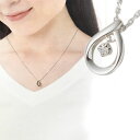 4°c ネックレス ヨンドシー レディース ダイヤモンド シルバー しずく 揺れる 4度 4℃ 4C アクセサリー ジュエリー ペンダント かわいい 可愛い シ...