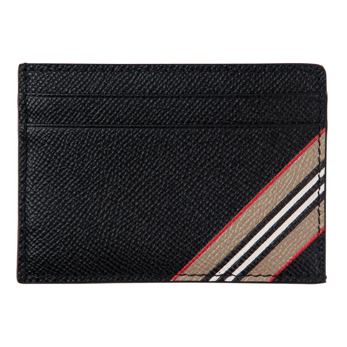 ワールドギフト　カヴァティーナの【P3倍】バーバリー 財布 キャッシュレス カードケース 正規品 burberry カードケース クレジットカードケース 名刺入れ ストライプ KIER BXZ 114498 8033074A1189 本革 革小物 通販 2025｜アングル2