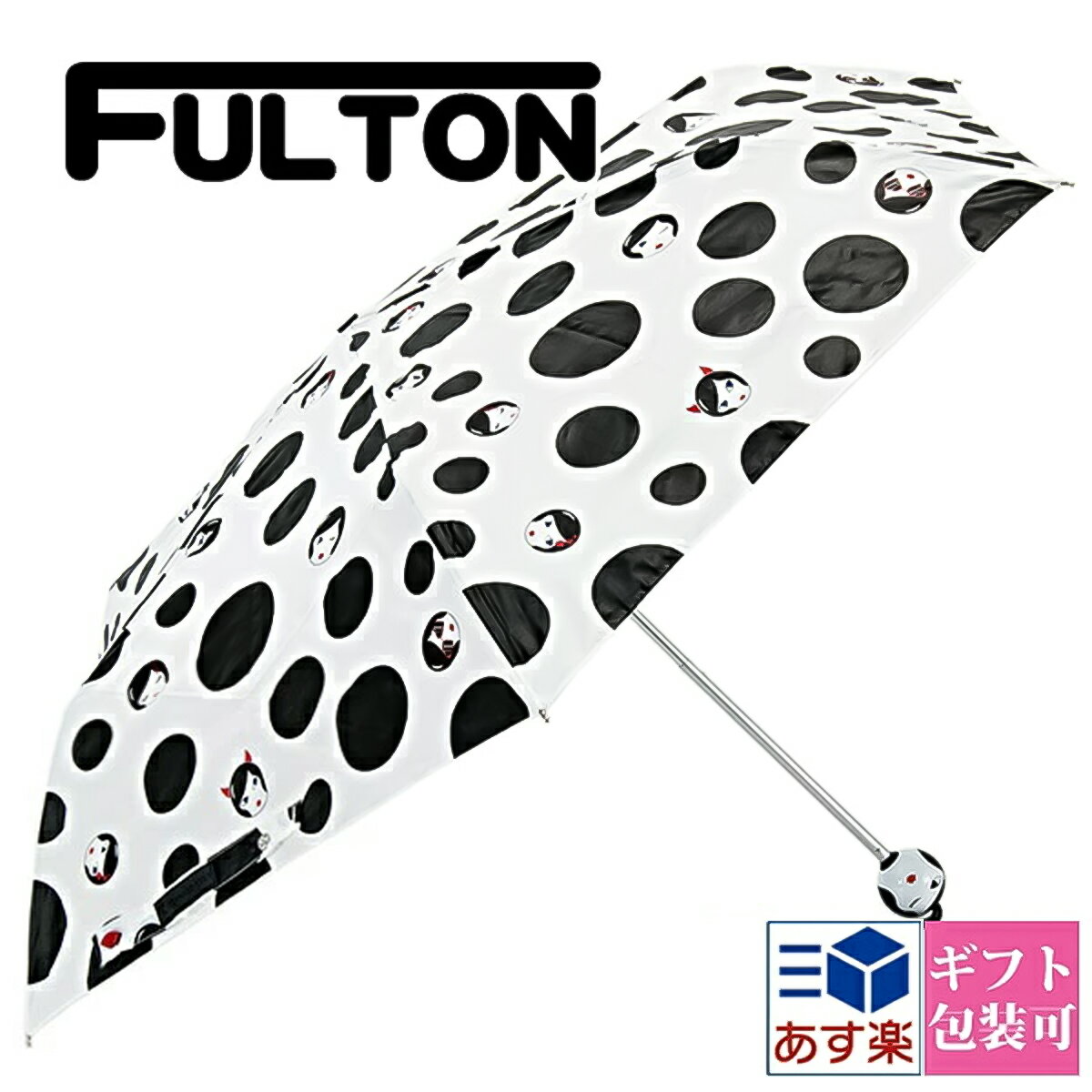 フルトン フルトン FULTON 傘 かさ 折りたたみ傘【折り畳み傘 雨傘 ルルギネス LULU GUINNESS コラボ ドット柄 ドールフェイス おしゃれ 軽量 レディース かわいい 英国王室御用達 ギフト ブランド 正規品】 通販 ギフト プレゼント 誕生日プレゼント