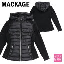 マッカージュ ダウン ジャケット レディース MACKAGE ダウンジャケット レディース フード付き ライトダウンジャケット DELLA-Z BLACK リブ袖 防風効果 通販