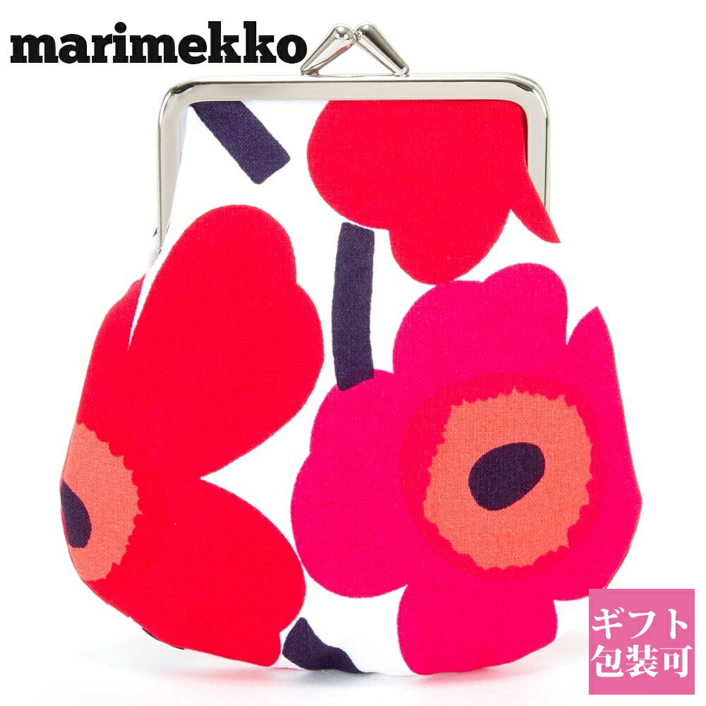 マリメッコ ポーチ マリメッコ marimekko ポーチ レディース がま口 正規品 ピエニ ウニッコ KUKKARO ホワイト/レッド 20310 1