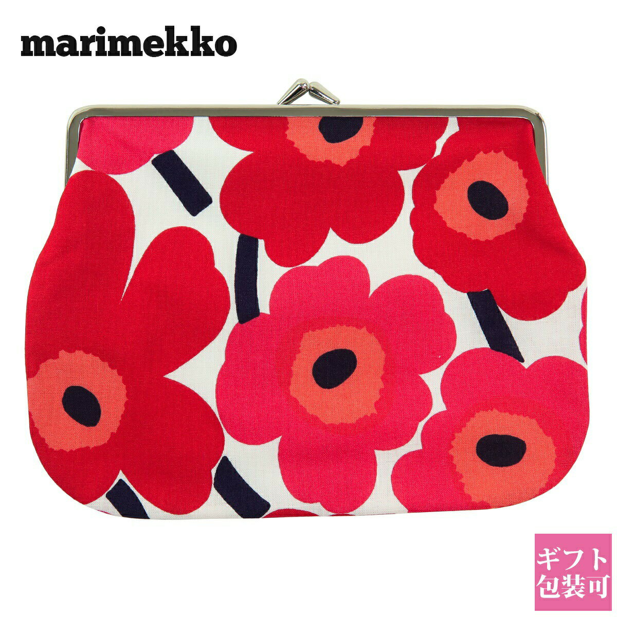 マリメッコ ポーチ ガマ口 レディース marimekko ポーチ がま口 ウニッコ柄 ミニウニッコ Puolikas Kukkaro プオリカス クッカロ レッド 037773 001 小さめ マリメッコ ポーチ ガマ口 レディース marimekko ポーチ 通販 2024