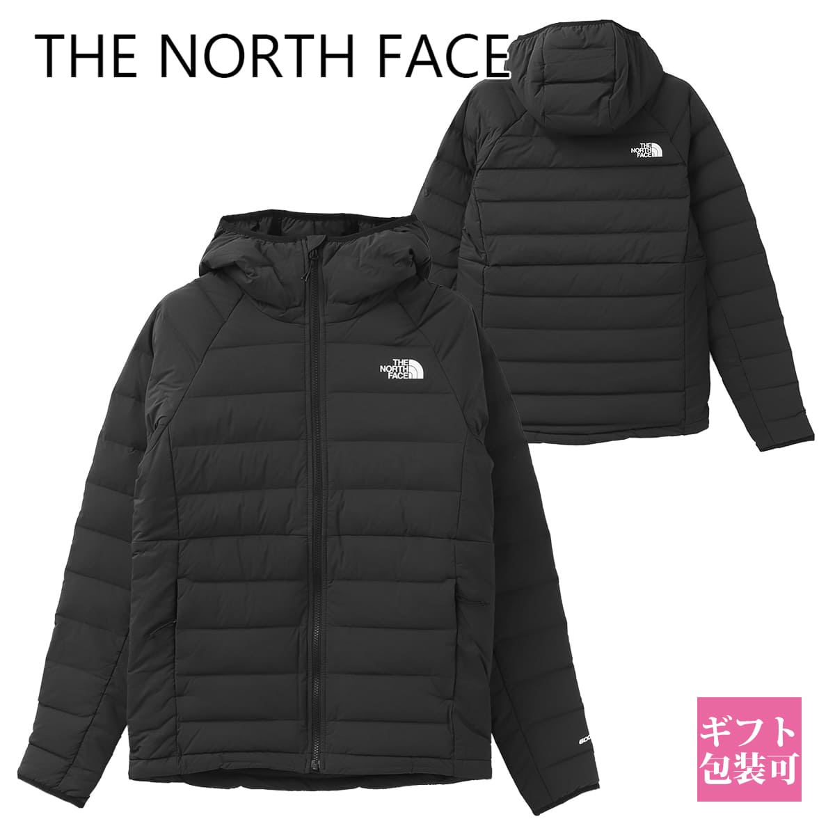 ザ・ノース・フェイス ダウンジャケット メンズ ノースフェイス ダウン ダウンジャケット THE NORTH FACE メンズ リブ袖 防風効果 ベルビュー ストレッチ ダウン パーカー NF0A7UJE JK3 M BELLEVIEW STRETCH DOWN HOODIE ブラック Black 秋冬 2023 新品 新作 ブランド プレゼント ギフト