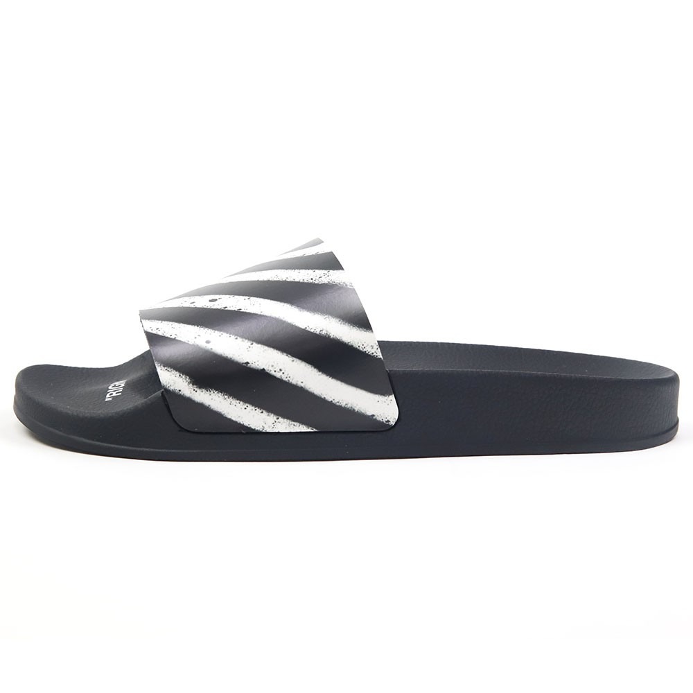 【P5倍】オフホワイト off-white サンダル シャワーサンダル メンズ レディース 靴 シューズ ブラック OMIA088R20C220521001 SPRAY STRIPES SLIDER BLACK WHITE 2