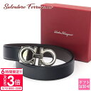 【P3倍】フェラガモ メンズ ベルト Salvatore Ferragamo リバーシブル レザー 本革 レザーベルト ブラック ブラウン 長め 大きいサイズ ...