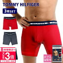 【P3倍】【 3枚セット 】ボクサーパンツ メンズ 本命 トミーヒルフィガー メンズ下着 海外ブランド TOMMY HILFIGER レッド ネイビー チャコー...